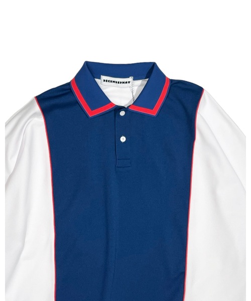 DECEMBERMAY ポロシャツ ポロ Bicolor Dolman sleeve polo