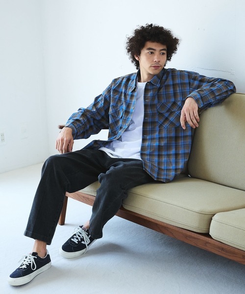 BAYFLOW（ベイフロー） シャツ 「UV対策や冷房対策に」WASHED長袖