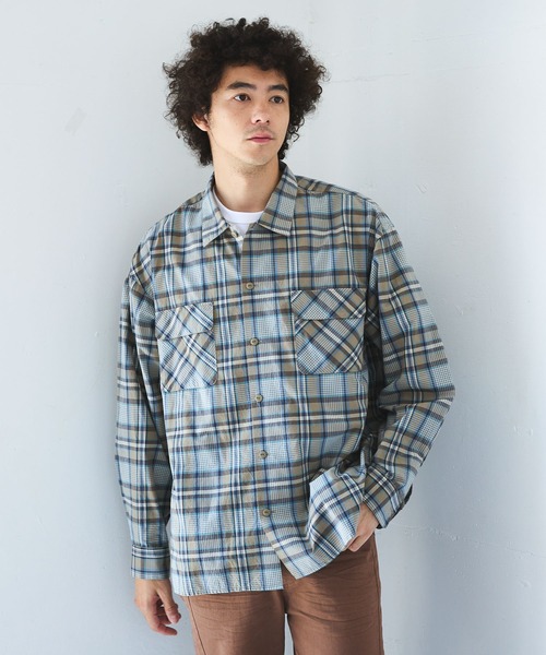 BAYFLOW（ベイフロー） シャツ 「UV対策や冷房対策に」WASHED長袖