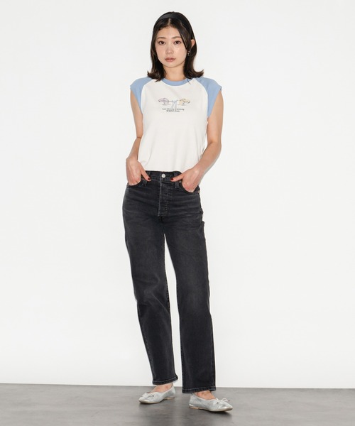 リーバイス Levis 【 Grlscinteels Ld99 Women 】 ファッション レディースファッション トップス Tシャツ カットソー レ Levi's tシャツ Levi's/リーバイス リンガーTシャツ レディース