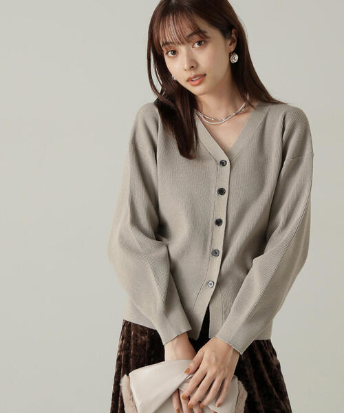 ペセリコ ドロップショルダーカーディガン