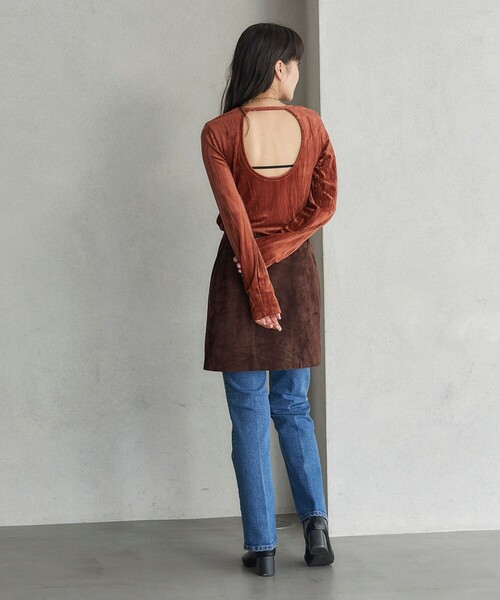 スカート FREAK’S STORE/フリークスストア The Yarn. スエード ラップミニスカート | FREAK'S STORE | 10