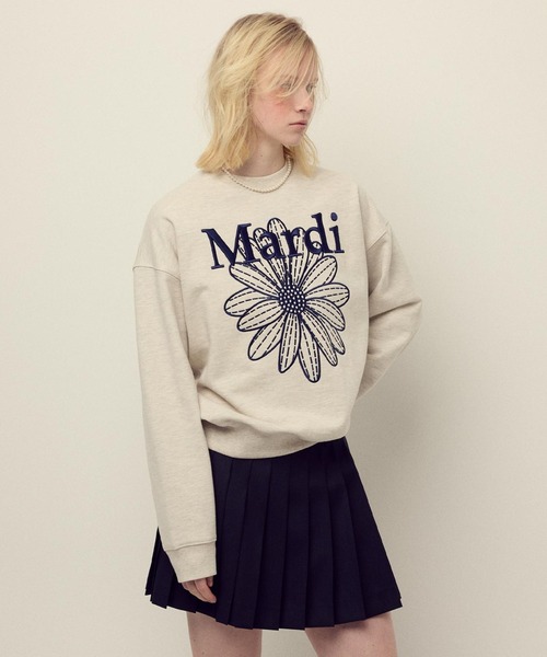 トレーナー スウェット SWEATSHIRT FLOWERMARDI NEEDLEWORK / スウェットシャツ フラワーマルディ ニードルワーク_15
