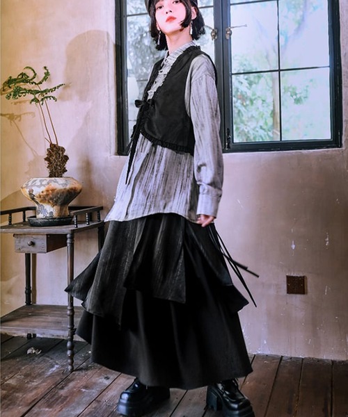 A'gem 9（エージェムナイン） スカート A'GEM/9 × .kom 「古怪舎