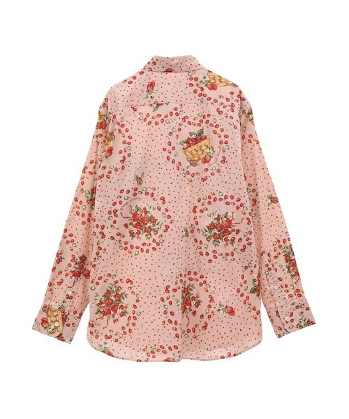 Karl Helmut シャツ Fraise de Marcheプリントパッチワークシャツ 