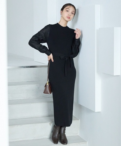 melodyさま専用ページꕀෆ¨ Andemiu ワンピース ソデレースニットワンピース248380