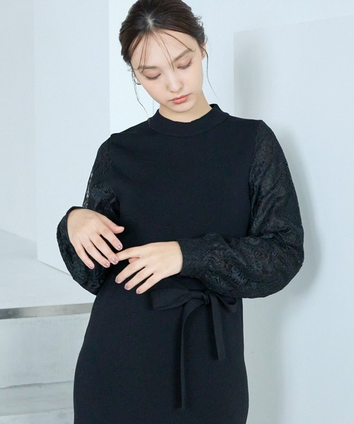 melodyさま専用ページꕀෆ¨ Andemiu ワンピース ソデレースニットワンピース248380