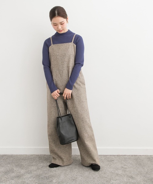 URBAN RESEARCH DOORS ネップツイードサロペット新品 URBAN RESEARCH DOORS サロペット オーバーオール ネップ