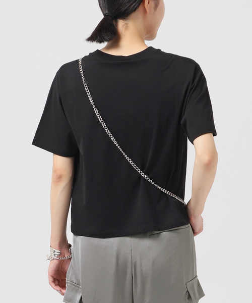 豪華で新しい STUDIO」 「AP STUDIO AP 半袖Tシャツ レディース ブラック FREE トップス