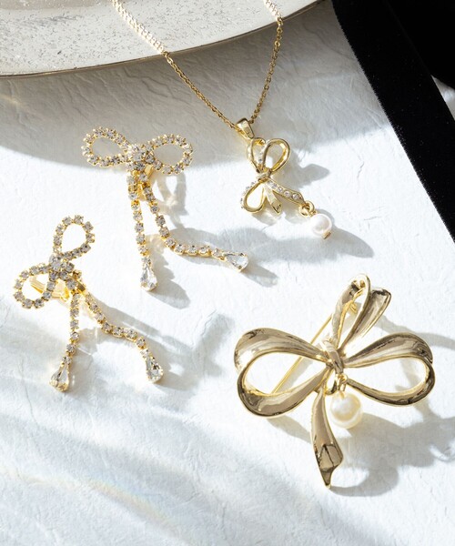 組曲（KUMIKYOKU） ネックレス プチリボンネックレス レディース