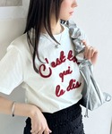 tシャツ 半袖 「mily bilet」カラー...の詳細画像1