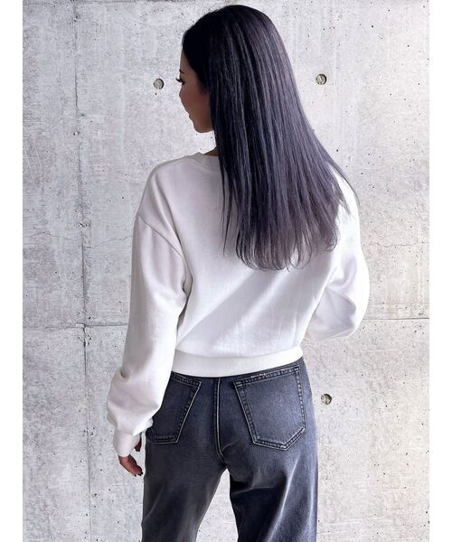 トレーナー スウェット ignorance BUNNYショートスウェットトップス レディース GYDA トレーナー スウェット ignorance BUNNYショートスウェット