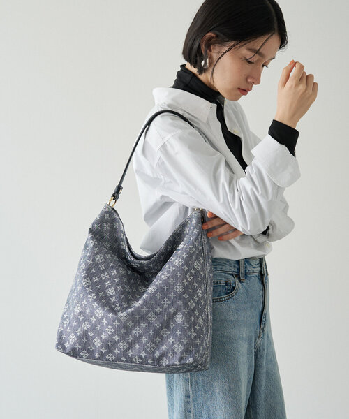 russet ショルダーバッグ バッグ 「Denim print」2wayショルダー
