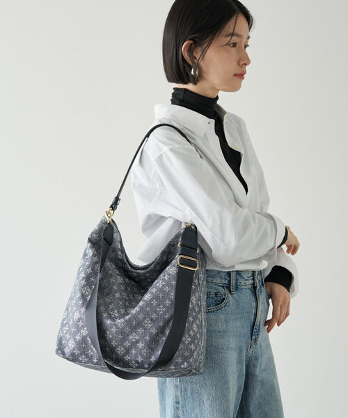 russet デニム風ショルダーバッグ russet ショルダーバッグ バッグ 「Denim print」2wayショルダー