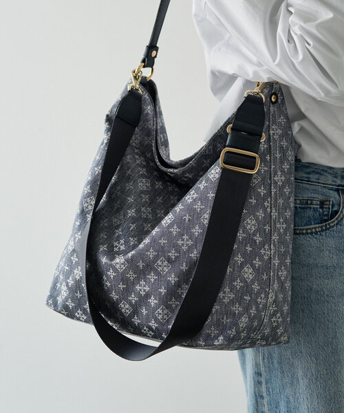 russet ショルダーバッグ バッグ 「Denim print」2wayショルダー