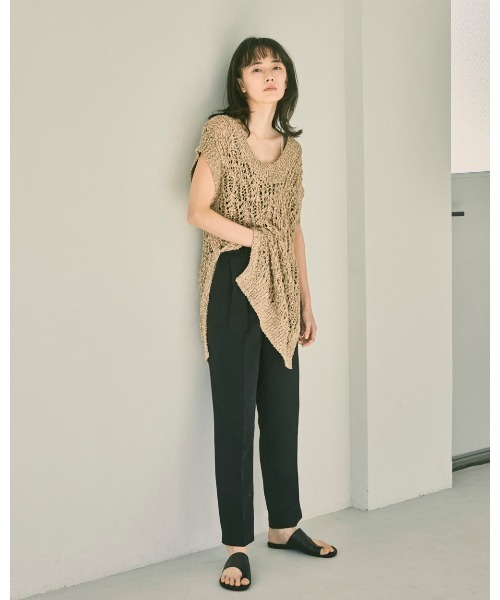 「TODAYFUL」 半袖ニット FREE ベージュ レディース TODAYFUL 「TODAYFUL」 半袖ニット FREE ベージュ レディース