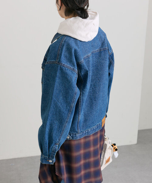 PEZ × ear PAPILLONNER ピンバッジデニムジャケット 25SS ear PAPILLONNER（イア パピヨネ） コート アウター 「PEZ(ペッツ)×ear