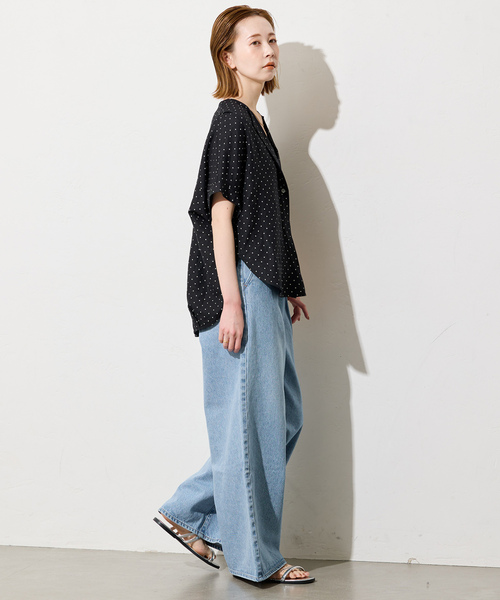「JOURNAL STANDARD」 半袖ブラウス FREE ホワイト レディース JOURNAL STANDARD 「JOURNAL STANDARD」 半袖ブラウス FREE