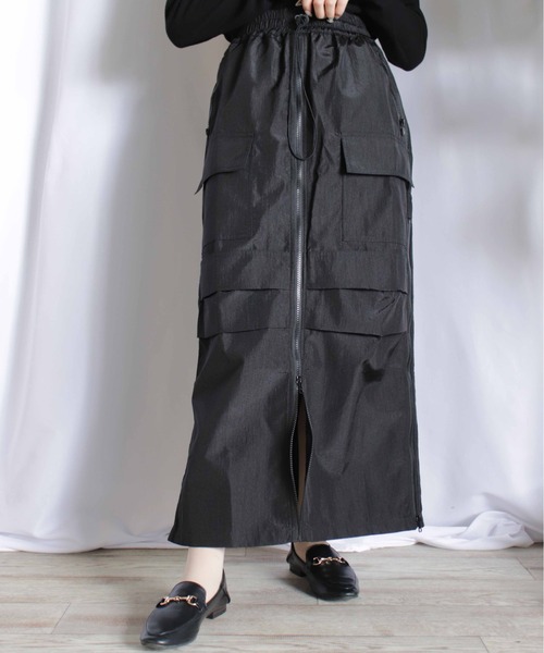 BBCO スカート 🌞 tops SLEEVELESS SHIRT bottom BICOLOR PLEATS SKIRT 涼しげ