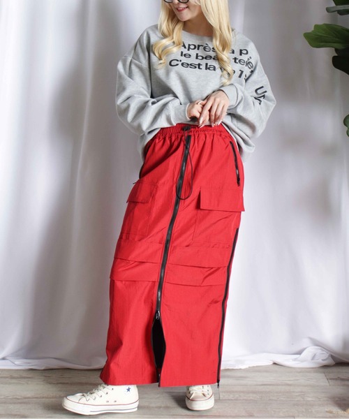 bittoko ロングスカート BITTOKO スカート ZIPワークロングスカート : ZOZOTOWN Yahoo!店