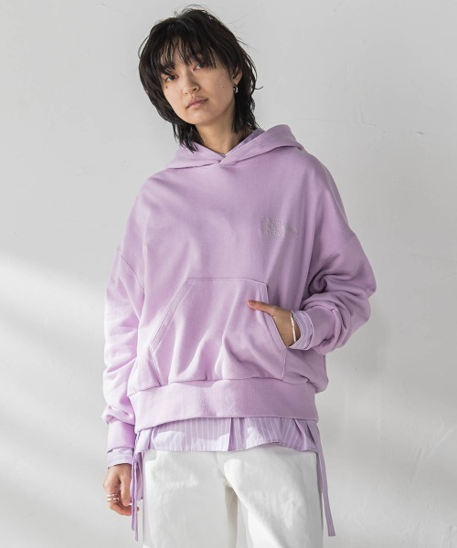 パーカー 刺繍ロゴパーカー「洗濯機で洗える」 レディース