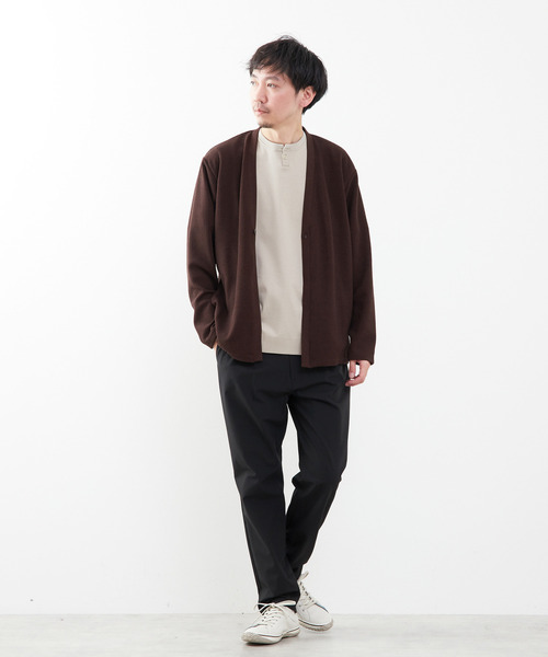 MEN'S MELROSE カーディガン トロミブリスターワンボタンカーディガン