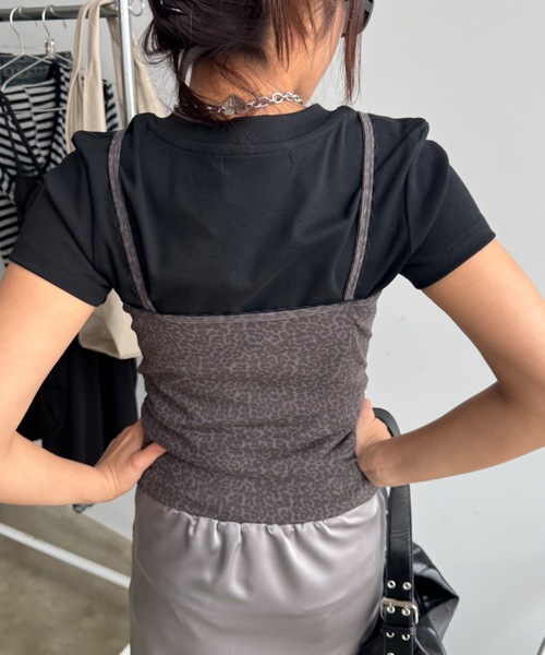 68408　DOLCE&GABBANA　レオパード　レース　キャミソール 68408 DOLCE&GABBANA レオパード レース キャミソール