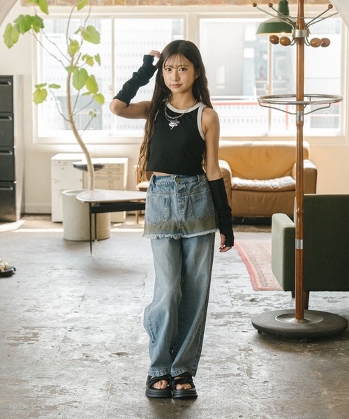 URBAN CHERRY パンツ ヴィンテージライクウォッシュデニム