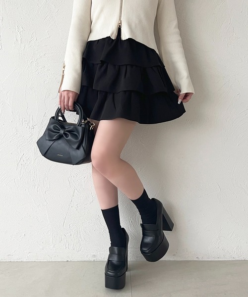【新品未開封品】ティアードミニスカート apres jour スカート 3段ティアードミニスカート : ZOZOTOWN