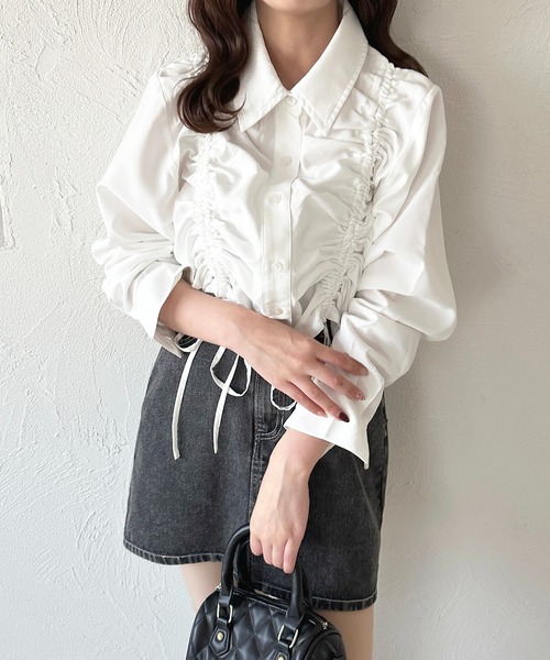 apres jour ブラウス シャツ アソートドロストシャツ レディース
