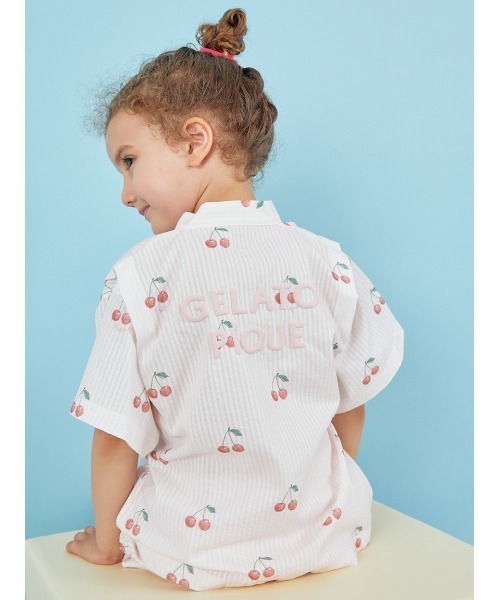 gelato pique 浴衣 「KIDS」甚平セット キッズ 子供 男の子