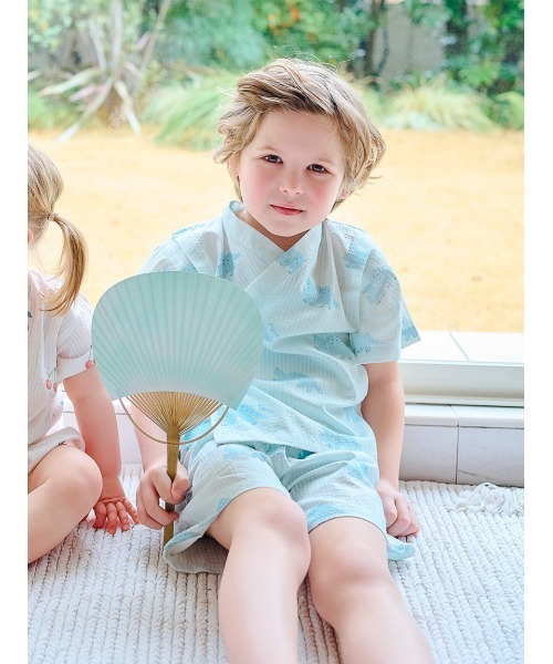 gelato pique 浴衣 「KIDS」甚平セット キッズ 子供 男の子