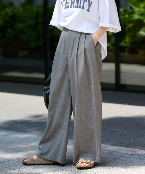 FRAMeWORK TWウォッシャブルストレートパンツ FRAMeWORK】TWウォッシャブルストレートパンツ - メルカリ