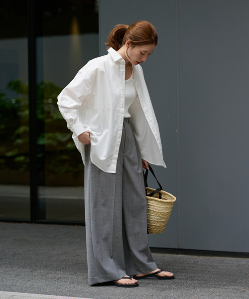 framework ウォッシャブルTWタックワイドパンツ　36 ≪WEB限定追加≫ウォッシャブルTWタックワイドパンツ