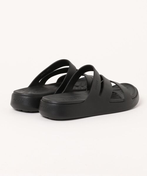 crocs クロックス コンフォート サンダル 黒 W7 ブラック ストラップ crocs サンダル クロックス GETAWAY STRAPPY W ゲッタウェイ