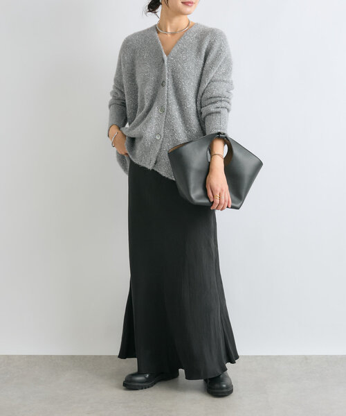 「RIVE DROITE」 ニットカーディガン FREE グレー レディース_画像8