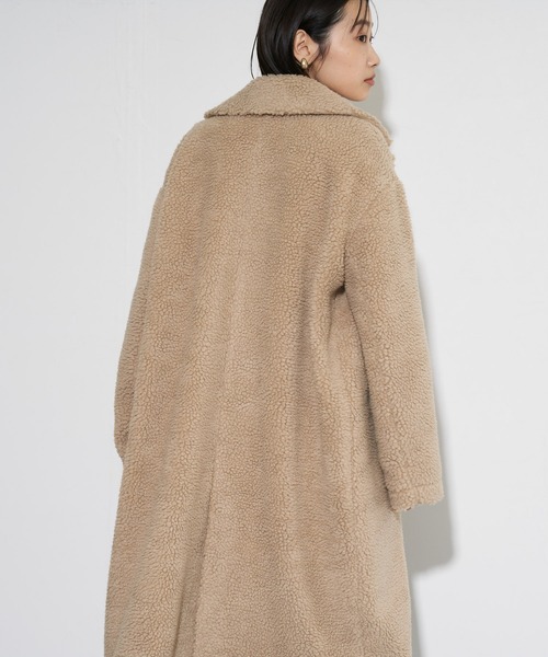 「Audrey and John Wad」 チェスターコート M ベージュ レディース_画像2