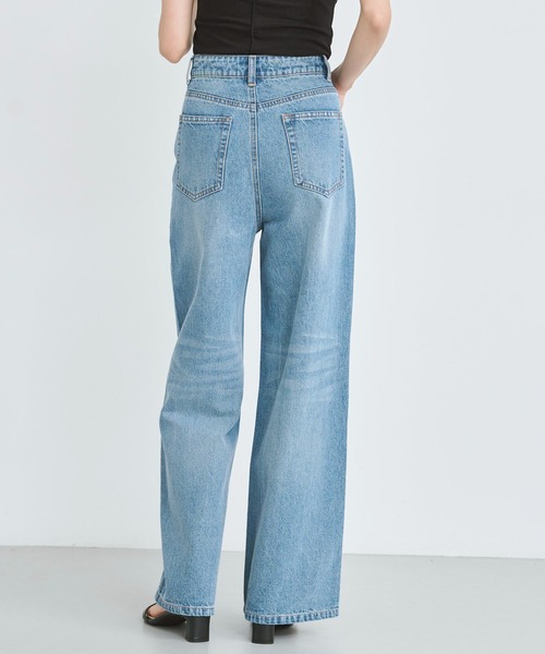 ジーンズ デニム デニムパンツ 「S/M/Lサイズ展開」「Blue」ハイ