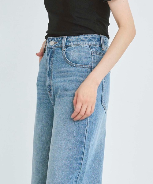 ジーンズ デニム デニムパンツ 「S/M/Lサイズ展開」「Blue」ハイ
