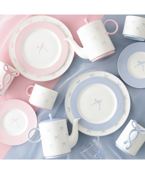 Francfranc 食器 リボン プレート M ピンク : ZOZOTOWN Yahoo!店