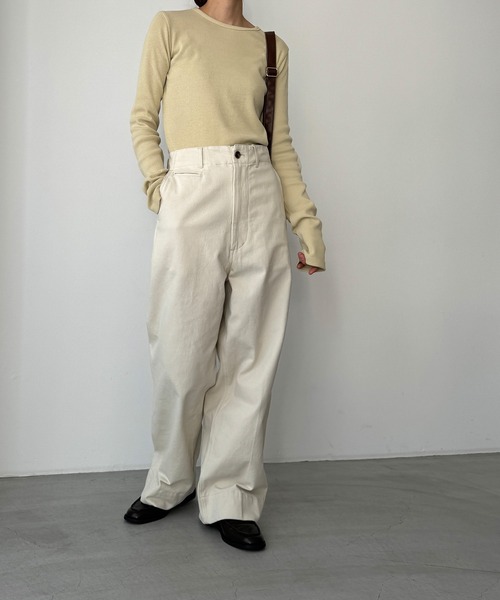 「CANAL JEAN」 「el mar」長袖カットソー ONE SIZE クリーム レディース CANAL JEAN 「CANAL JEAN」 「El mar」長袖カットソー ONE SIZE