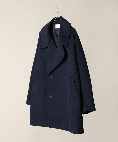 「Bleme」 ピーコート S ネイビー メンズ_画像3