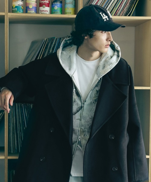 「Bleme」 ピーコート S ネイビー メンズ_画像5