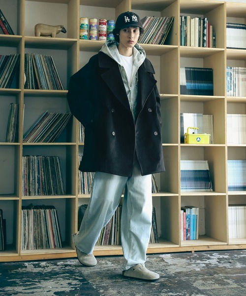 「Bleme」 ピーコート S ネイビー メンズ_画像9