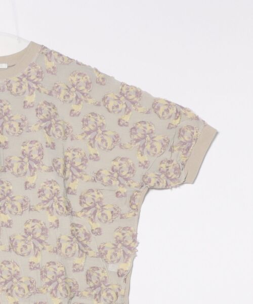 tシャツ リボンカットジャカード＋天竺ドルマンカットソー レディース H.A.K tシャツ リボンカットジャカード＋天竺ドルマンカットソー