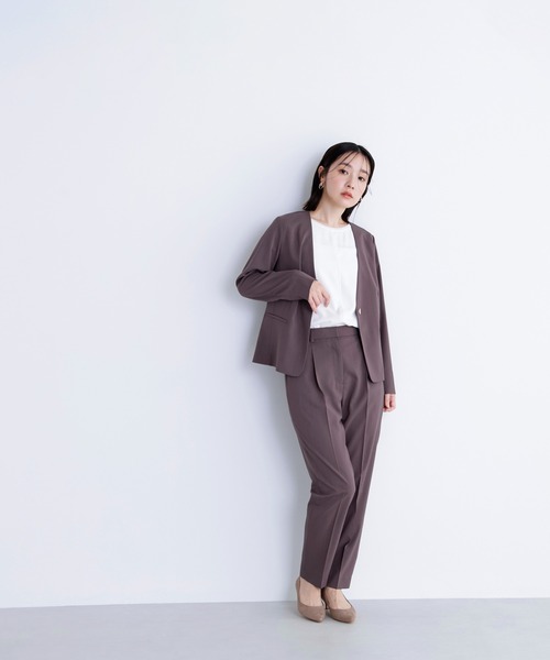 【新品タグ付き】NATURAL BEAUTY BASIC ノーカラージャケット NATURAL BEAUTY BASIC ジャケット ノーカラージャケット サマー