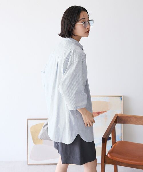 CRAFT STANDARD BOUTIQUE ブラウス シャツ ハーフプラケット半袖