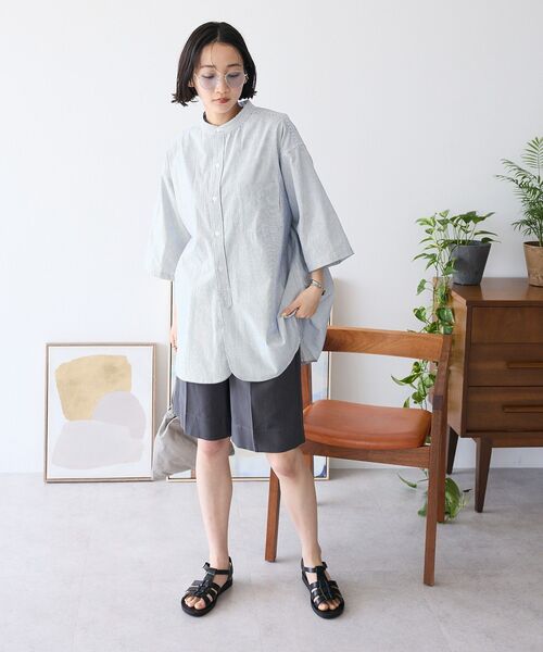 CRAFT STANDARD BOUTIQUE ブラウス シャツ ハーフプラケット半袖