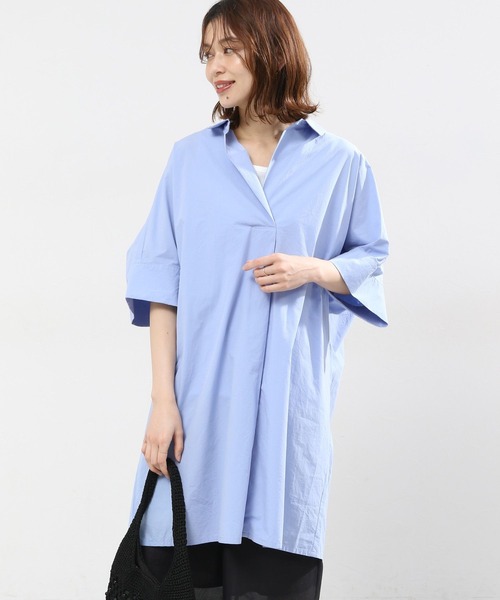 新品未使用　スタディオクリップ　シャツチュニック　ネイビー 楽天市場】【SALE／50%OFF】ピンタックシャツチュニック studio