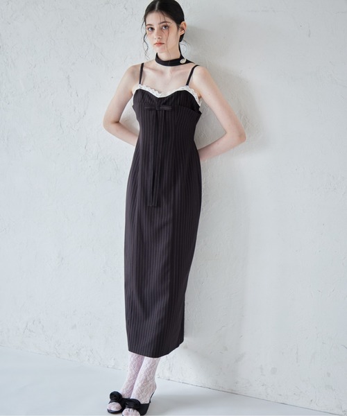 美品　TODAYFUL Stripe Rough コンビネゾンワンピース 腰紐 美品 TODAYFUL Stripe Rough コンビネゾンワンピース 腰紐